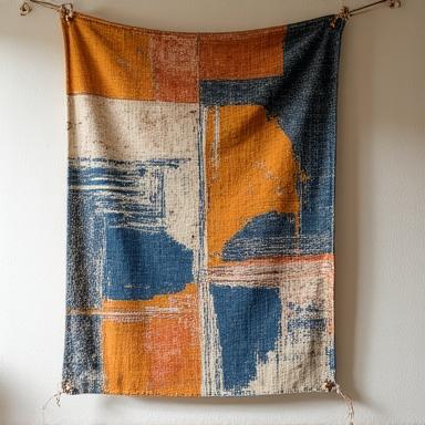 Arazzo decorativo con motivi geometrici romani
